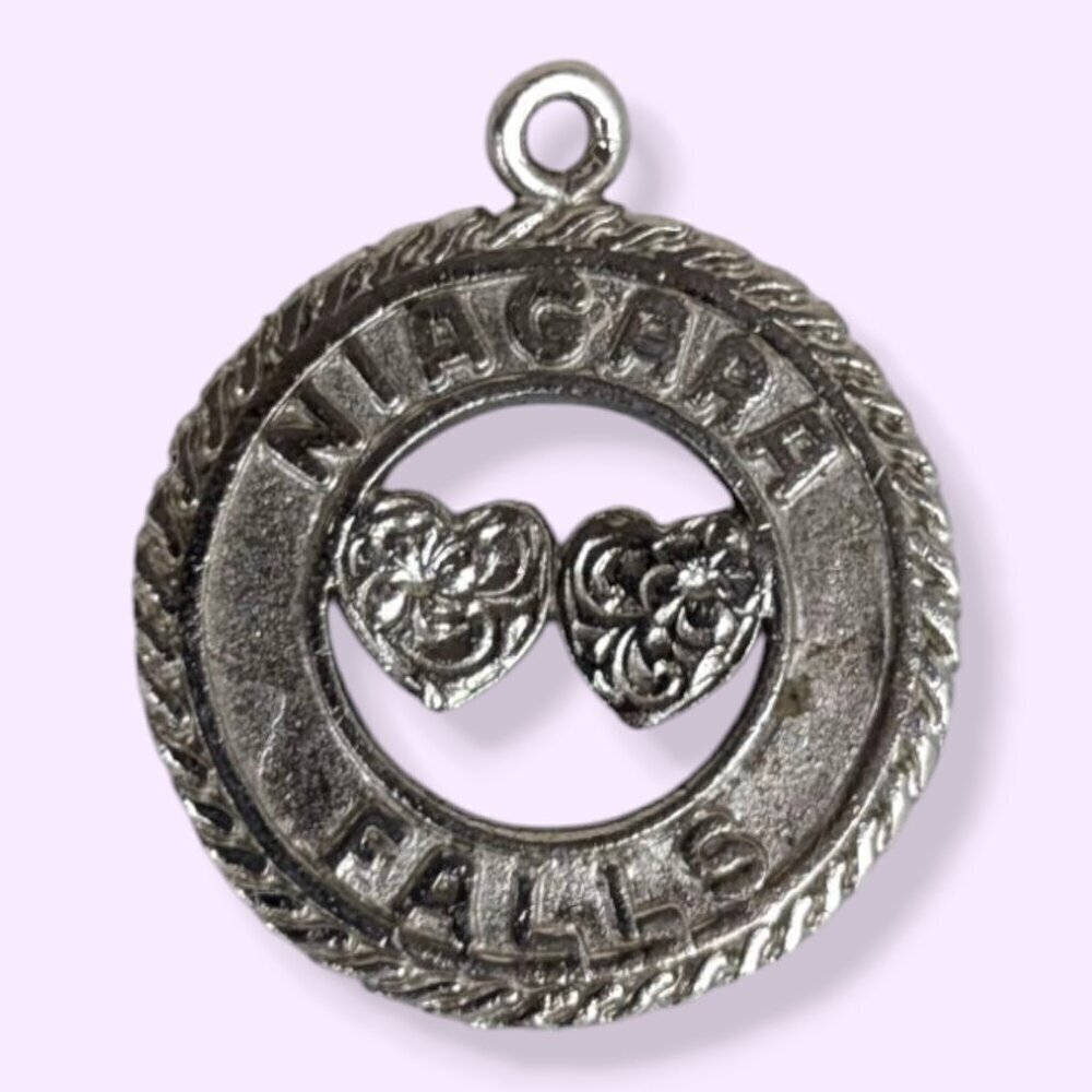 (2/$20) Sterling Niagara Falls Cut-Out Charm